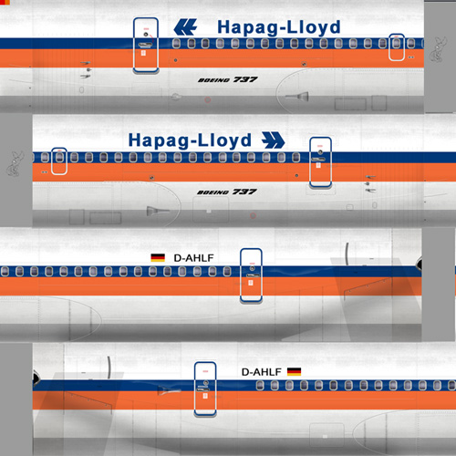 Hapag Lloyd 737-200 This Is Repainted Textures Of Erick Cantus Boeing 737-200 In The Color