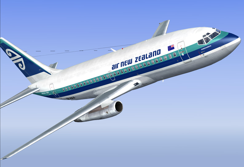 Air New Zealand Oc Boeing 737-200 This Is A Remake Of The Previous Version Of Erick Cantus