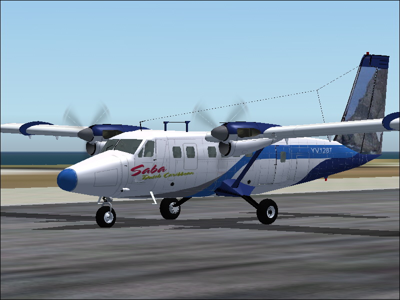 Fs2004 Dhc-6 Twin Otter Be A Pilot Club Saba Version 1.2