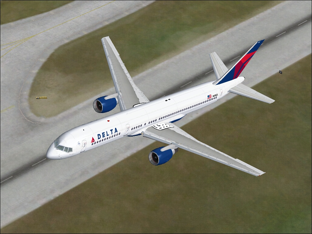 Delta 757-200 In Brand New 2007 Livery