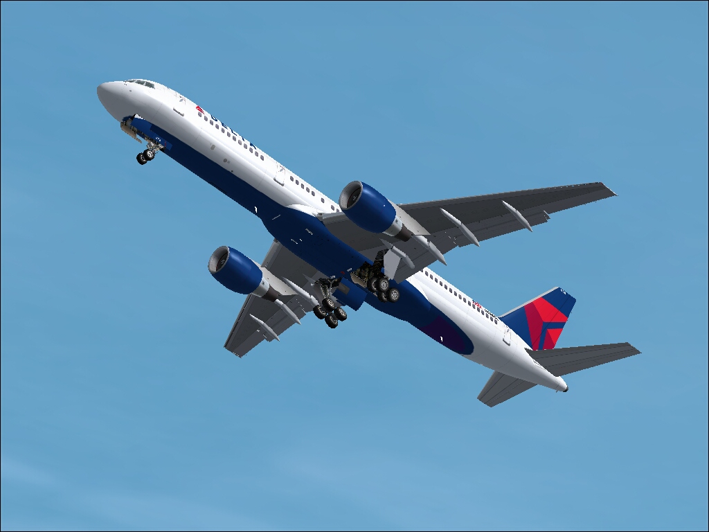 Delta 757-200 In Brand New 2007 Livery