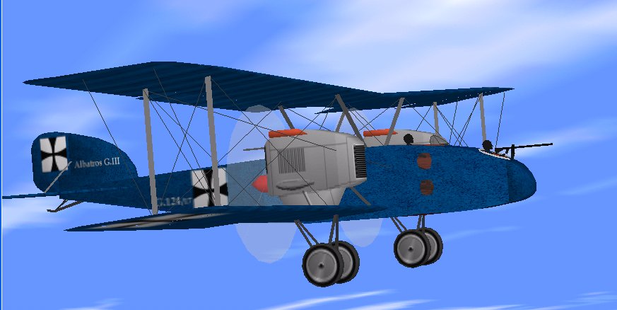 Flightsim Fs2004/Fs98 Albatros G.iii Grosskampfflugzeug, 1917 Limited Production Version O
