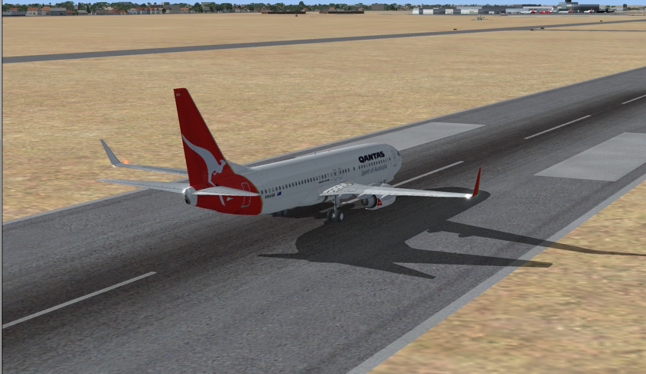 This Is Repainted Textures Of The Msfs Default 737-800 In Qantas Colours, Registration Vh- — 1