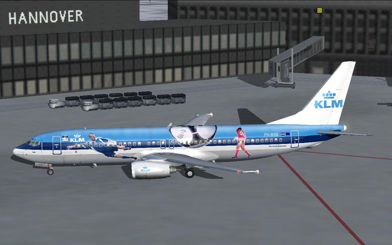 Boeing 737-800 Klm Euro 2000-Cs Ph-Bxb Repaint By Mathiëu Vos