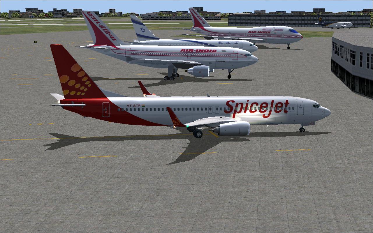 Boeing 737-800 Spicejet Vt-Stf Repaint By Mathiëu Vos
