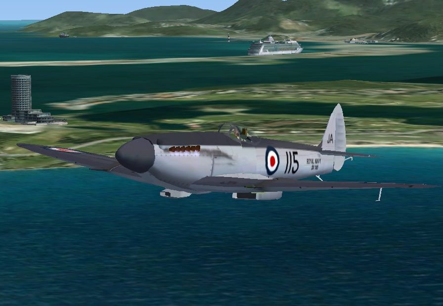 Fs2002/Fs2004/Fsx Seafire Xvii: This Model Was Specialy Made For Fsx But It Flies Perfectl — 1