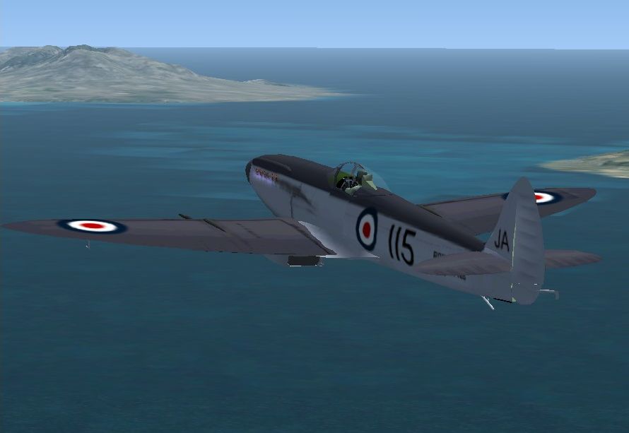 Fs2002/Fs2004/Fsx Seafire Xvii: This Model Was Specialy Made For Fsx But It Flies Perfectl