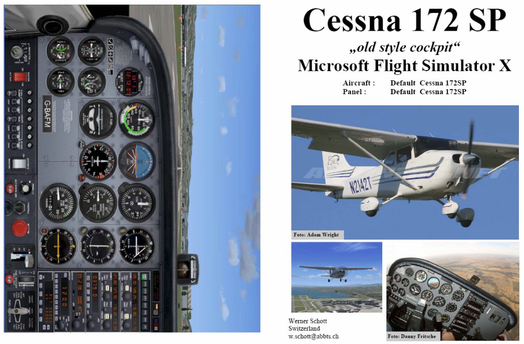 Fsx Manual/Checklist Default Cessna 172Sp Old Style Cockpit