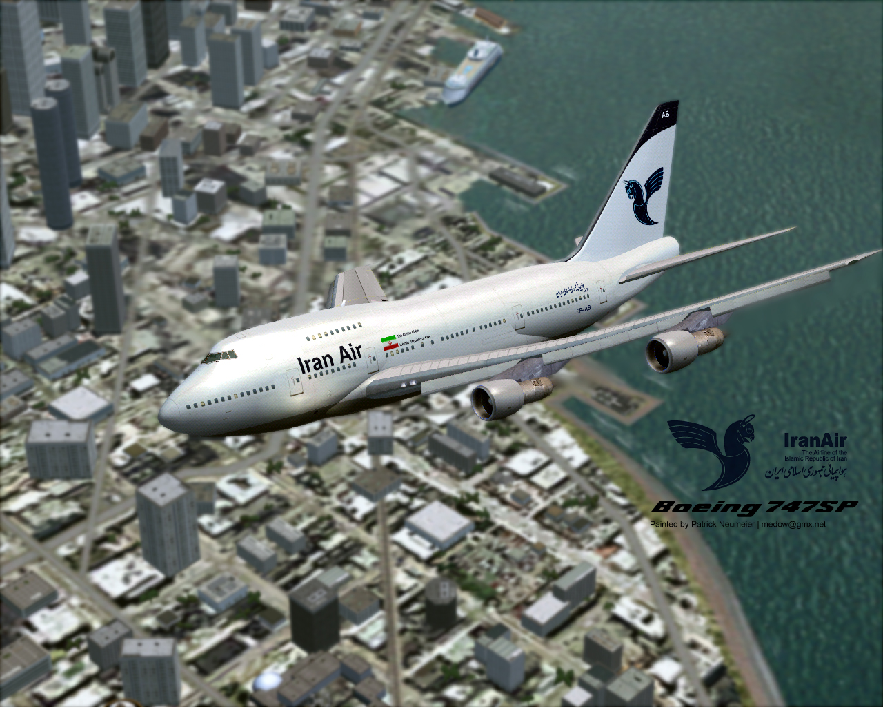 Project Opensky Boeing 747Sp Passenger V1 For Fs2004 Exclusively Copyrights: Airplane Made — 1