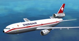 Fsx Swissair Dc-10-30/Er Triple Pack Hb-Ihb (1973), Hb-Ihf (1980) And Hb-Ihn (1982)