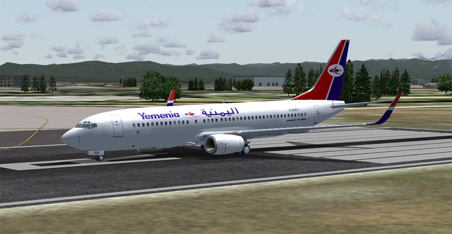 Fs2004 Yemenia Airways Boeing 737-800, Registration D-Ahfo — 1