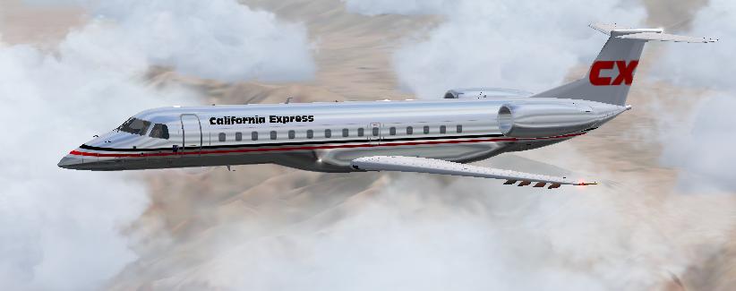 Fs2004 California Express Embraer Erj 140 Aircraft By Dreamwings Textures Repaint By Peter