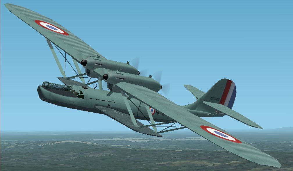 Fs2002 Latecoère 302Hidroplane Naval Late 302 Had Machine-Gun Posts In Bow And Two Beam Po