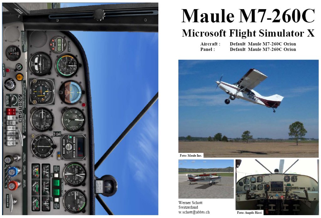 Fsx Manual/Checklist Default Maule M7-260C Orion