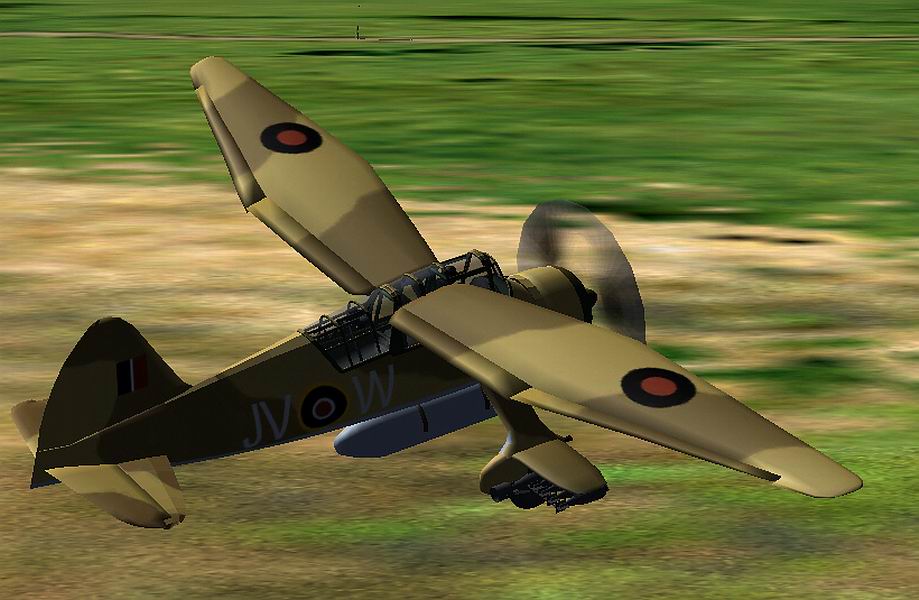 Cfs2/Fs2002/Fs2004 Westland Lysander Desert Aluminum Dope Fsdsv2.X Model, Air File, Aircaf — 1