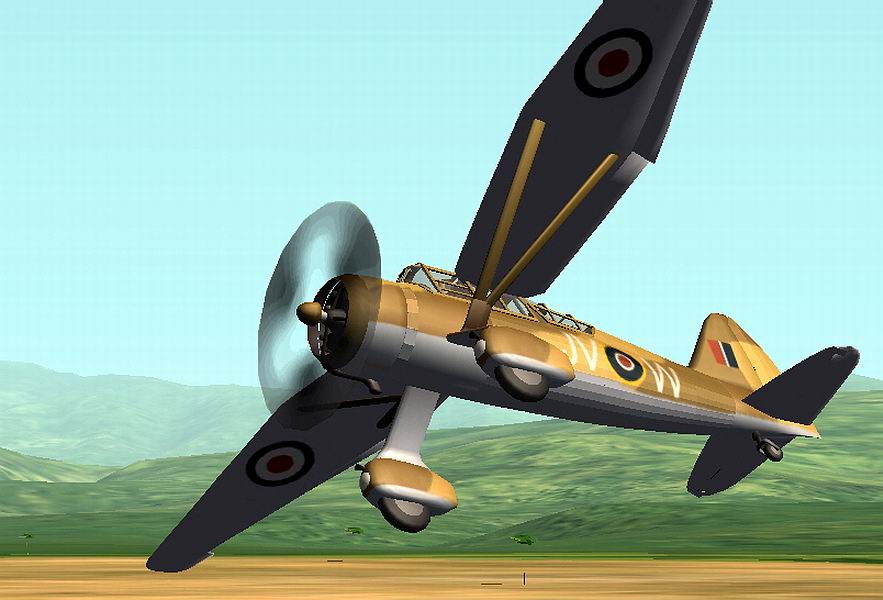 Cfs2/Fs2002/Fs2004 Westland Lysander Desert Aluminum Dope Fsdsv2.X Model, Air File, Aircaf