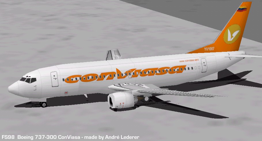 Flightsim Fs2004/Fs98 Aircraft Conviasa Boeing 737-300 Boeing 737-300 Of Conviasa (Venezue