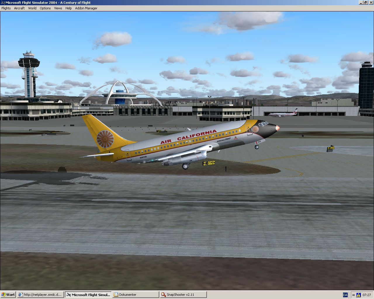 Ffx Boeing 737-200 Air California 1970 Model By Erick Cantu, Flight Dynamics By Mike Bauma