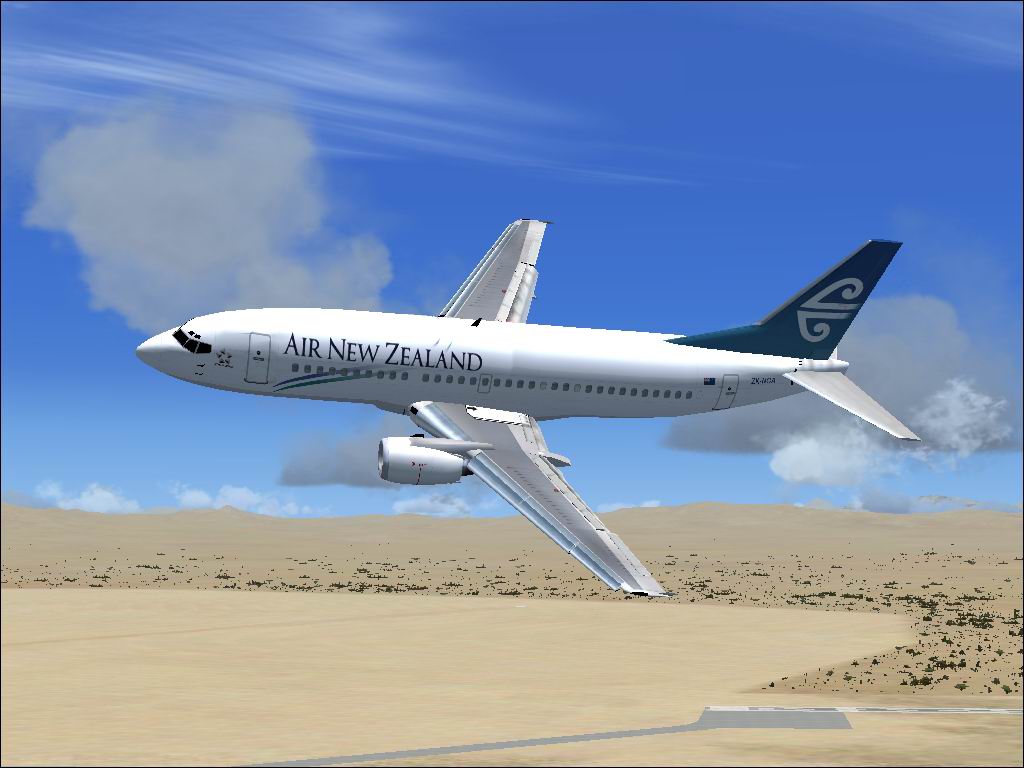 Air New Zealand Boeing 737-300 Textures By Michael Corcoran Model By Erick Cantu Installat
