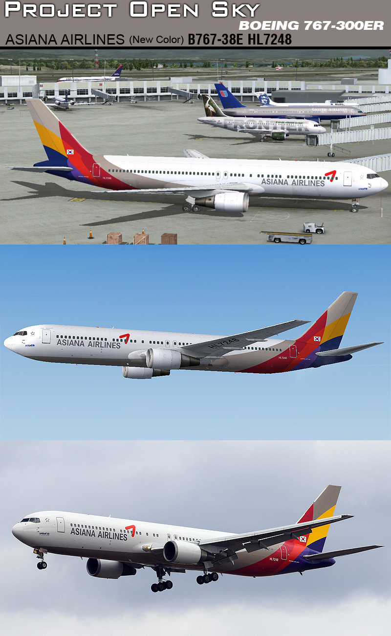 Project Opensky Boeing 767-300 V4 For Fs2004 Exclusively Copyrights: Airplane Made By Proj — 1