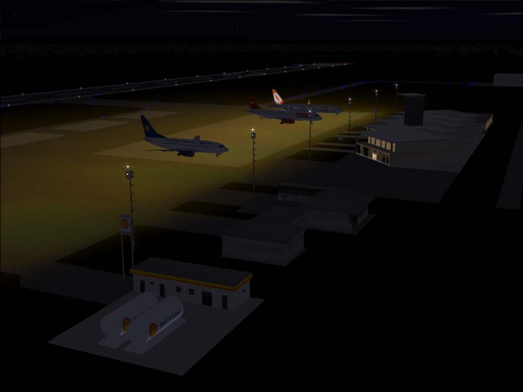 Fs2004 Scenery - Macapá 2005 (Brazil) Airport (Sbmq), Functional, With Taxiways Signs