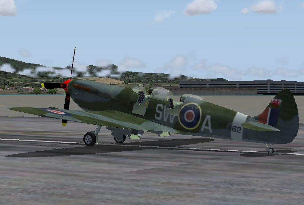 Fs2002/Fs2004/Fsx Spitfire Ix Trainer: This Model Flies Perfectly In Fsx, Flightsim Fs2004 — 1