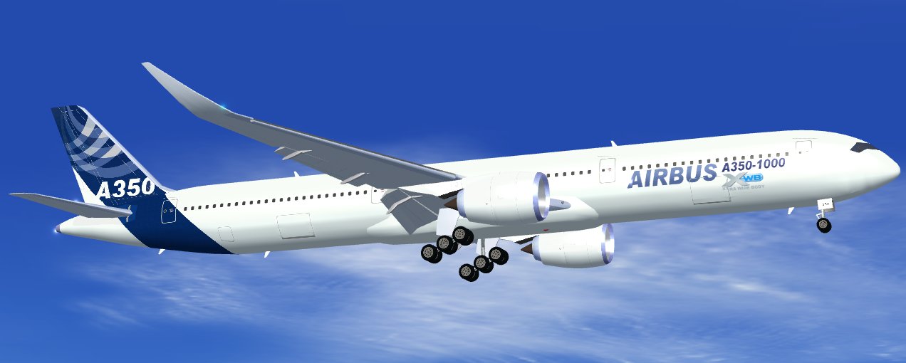 Fs2004 House Colors Airbus A350-1000 Xwb Version 2