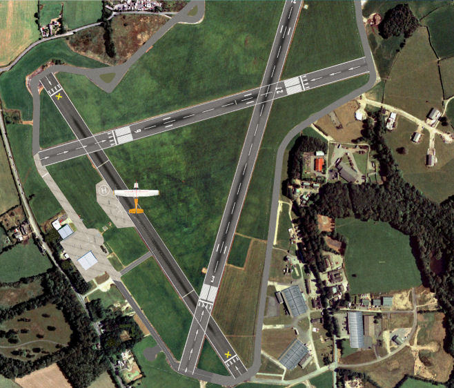 Fsx Exclusively Egfe Haverfordwest Airport Designed To Blend With Horizon Genx Photo Scene