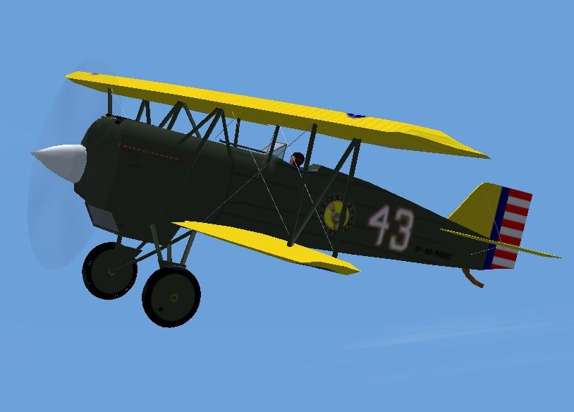 Fsx Early Fighter Biplane Boeing Pw-9 This Plane Is Meant For Fsx But Is Perfectly Flyable
