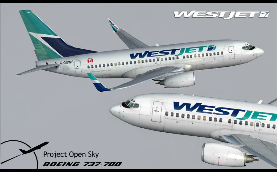 Project Opensky Boeing 737-700 Passenger V1 For Fs2004 Exclusively Wingets/No Winglets Cop