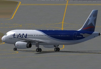 Fs2004 Lan Airlines Airbus A320-230 Cc-Coe Fs2004 Lan Airlines Airbus A320-230, Registrati — 1