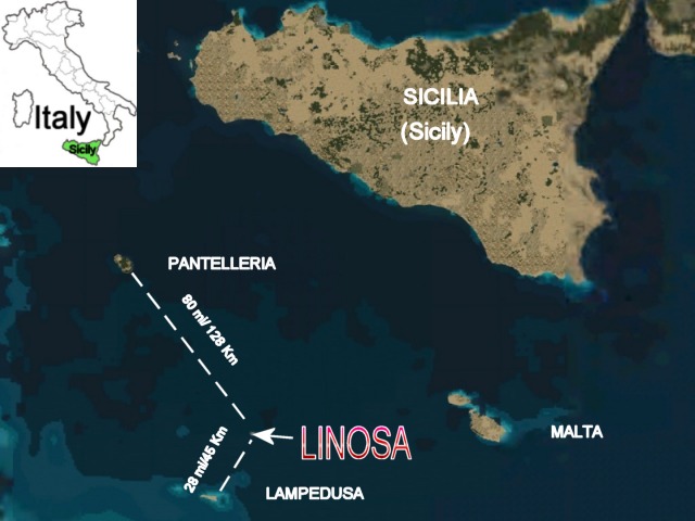 Linosa Island, Sicily, Italy, Photorealistic Scenery 1.2 Meters/Pixel Resolution
