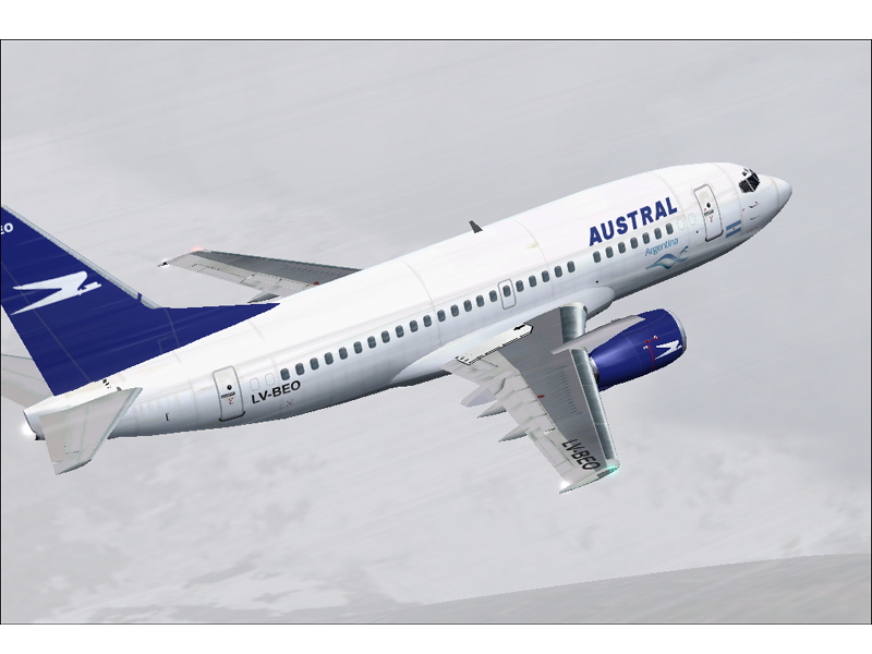 Fs2004 Aerolineas Argentinas Ffx 737-500 Repintado Con Los Nuevos Colores De Aerolineas Ar — 1