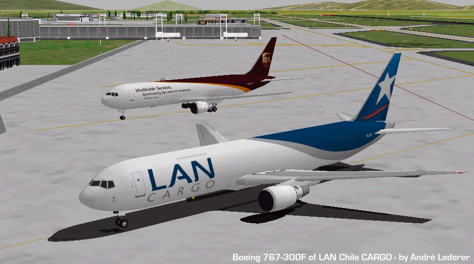 Flightsim Fs2004/Fs98 Aircraft Lan Chile Boeing 767-300 Lan Chile Boeing 767-300, Includs