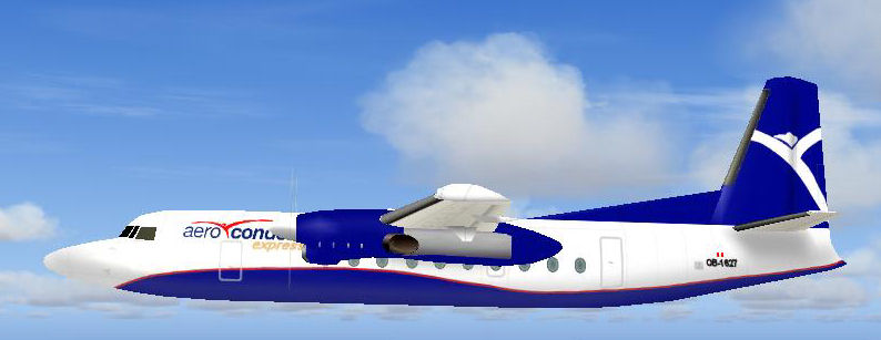 Fs2004 Project Ai Fokker 27/50 Aero Condor Textures Exclusively For The Fokker 27 Used By