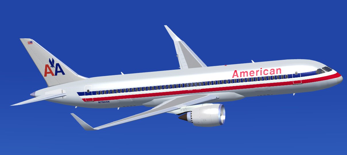 Fs2004 American Airlines Boeing 797