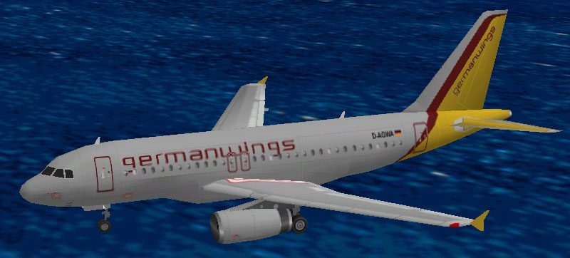 Flightsim Fs2004/Fs98 Germanwings (Subsidary Of Eurowings) Airbus A319-132 Iae