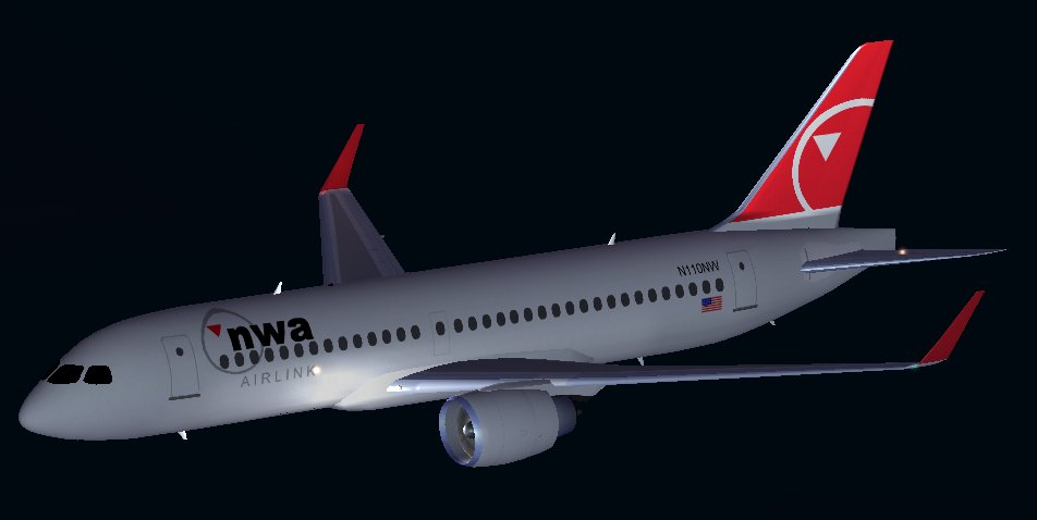 Fsx Northwest Airlink Bombardier Cseries 110 Standard Version And Optional Lr Version, Inc