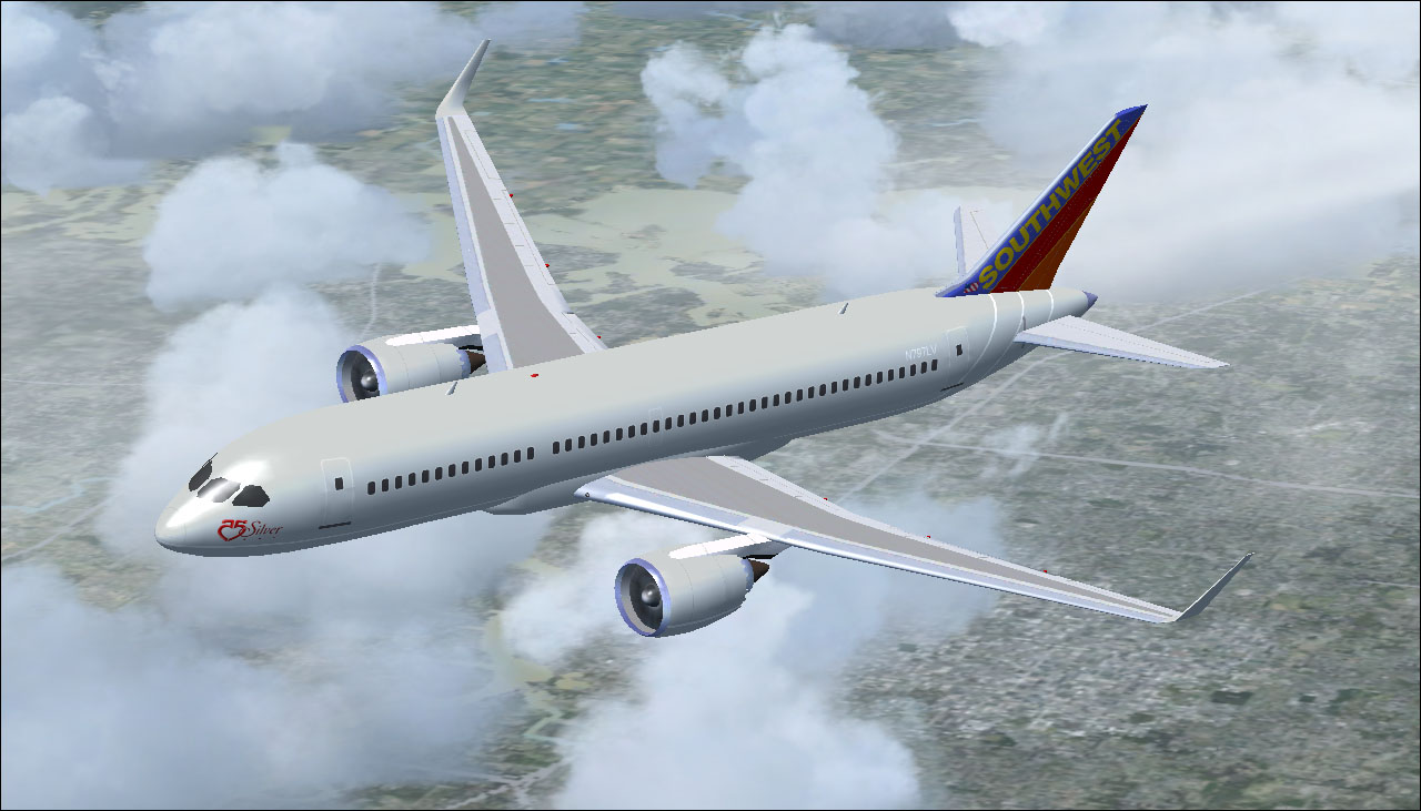 Fs2004 Southwest Airlines Boeing 797 Silver One