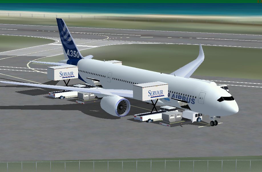 Fsx Airbus A350-800 Airbus House Colors, Including Animated Ground Servicing (Ags)