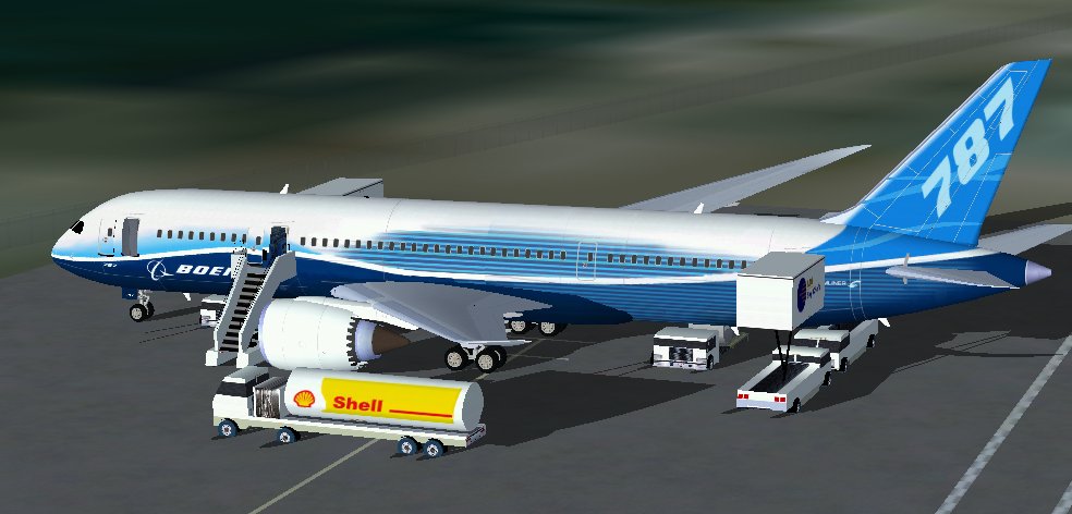 Fsx Boeing 787-8 Dreamliner Colors, Including Animated Ground Servicing (Ags)