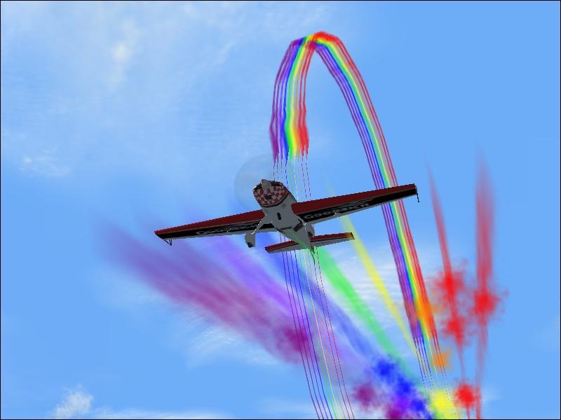 This Is A Rainbow Smoke Effect