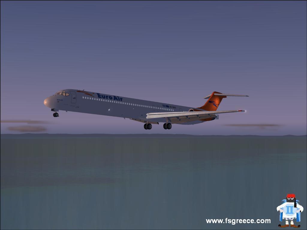 Fs2004 - Euroair Mcdonnel-Douglas Md-83 Penelope (Sx-Beu) Model: Sga Repaint: Matteo Arrot — 1