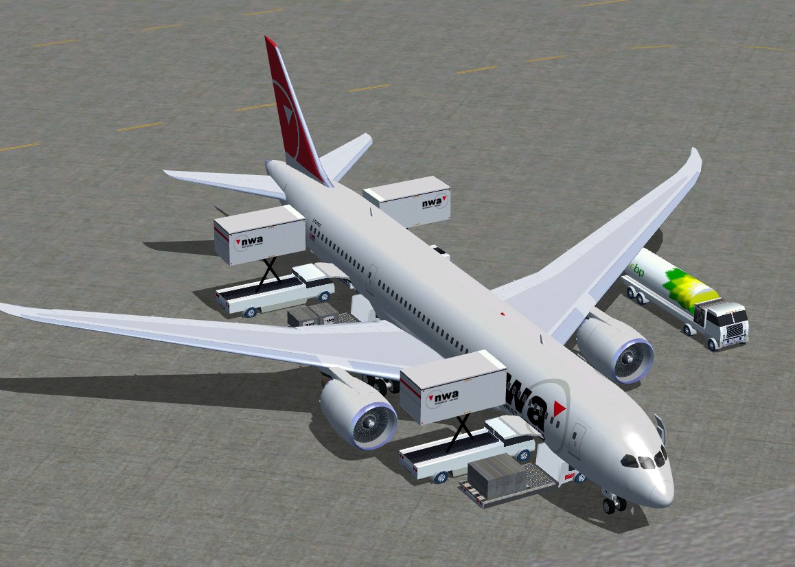 Fs2004 Boeing 787-8 Base Pack No.2 Addon, Increasing 3 Added Aircrafts, With More Animatio — 1