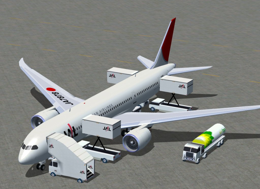 Fs2004 Boeing 787-8 Base Pack No.2 Addon, Increasing 3 Added Aircrafts, With More Animatio