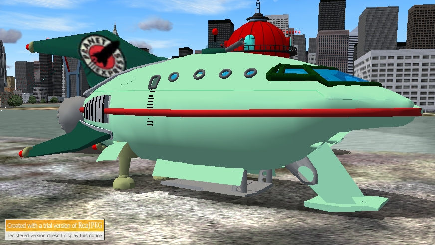 Fs2004 Planet Express Delivery Spaceship — 1