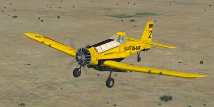 Fsx/Flightsim Fs2004/Fs9 Pzl M-18A Dromader Polish Agricultural And Firefighting Aircraft