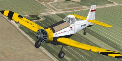 Fsx/Flightsim Fs2004/Fs9 Pzl M-18A Dromader Polish Agricultural And Firefighting Aircraft