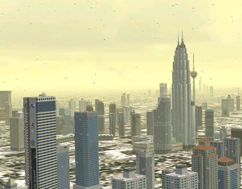 Flight Simulator 2004/Fsx Scenery City Of Kuala Lumpur Malaysia Fly Over The City Of Kuala