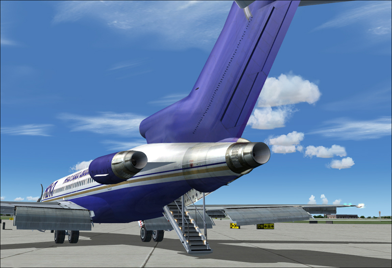 Hewa Bora Airways Boeing 727-200 Textures Repaint By: Eduardo Villanueva / Aircraft Repain